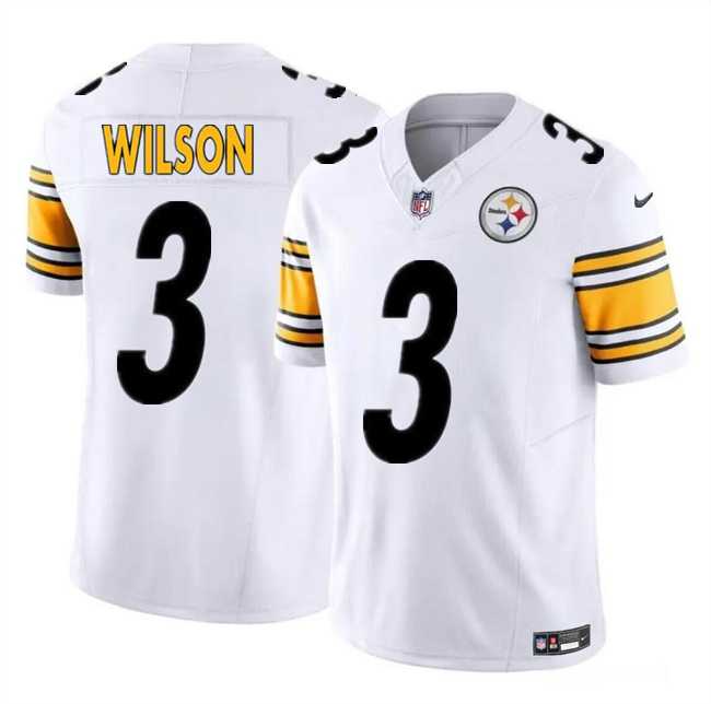 Men & Women & Youth Pittsburgh Steelers #3 Russell Wilson White F.U.S.E. Vapor Untouchable Limited Football Stitched Jersey->pittsburgh steelers->NFL Jersey
